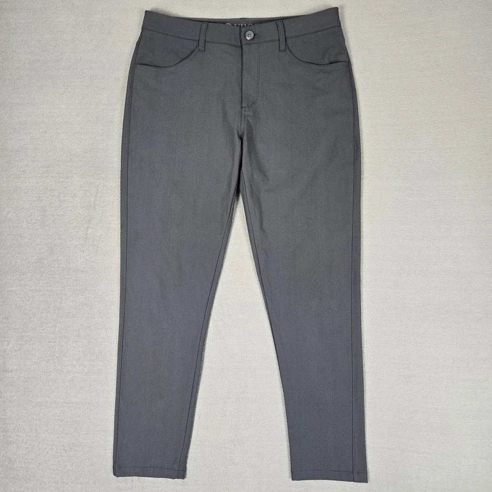 Vuori Meta Pants Mens 32X28 Gray Performance Zip Pockets Golf Travel V430